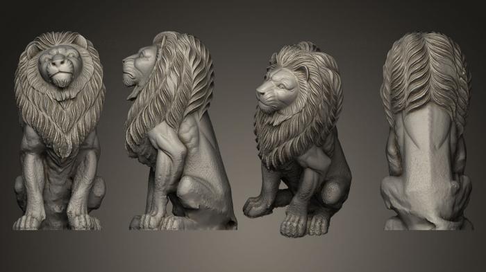 Figurines lions tigers sphinxes (STKL_0105) 3D model for CNC machine